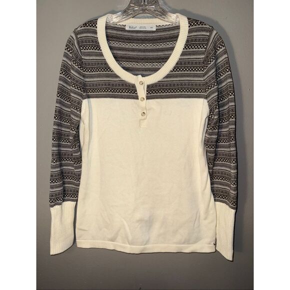 Woolrich Diamond Henley print sweater size medium - Picture 1 of 7